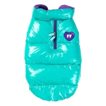 Doudoune pour chien FuzzYard Amor turquoise