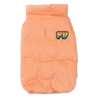 Manteau matelassé en coton pour chien FuzzYard Ashbury pêche