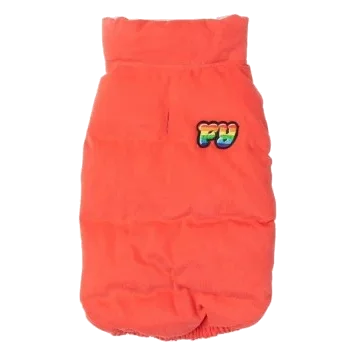 Manteau matelassé en coton pour chien FuzzYard Ashbury rouge vintage