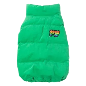 Manteau matelassé en coton pour chien FuzzYard Ashbury vert
