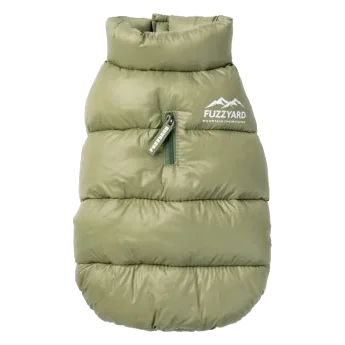 Doudoune pour chien FuzzYard East Harlem kaki