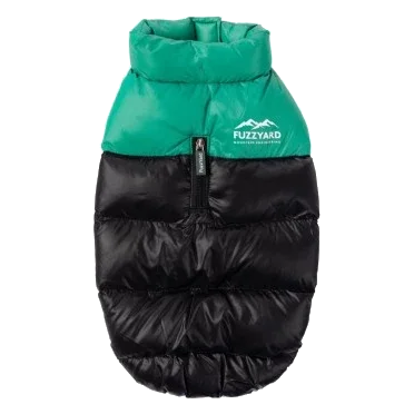 Manteau matelassé pour chien FuzzYard East Harlem vert
