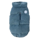 Manteau matelassé pour chien FuzzYard Mosman bleu délavé, col en velours