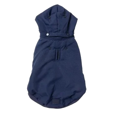 Manteau à capuche pour chien FuzzYard Essential bleu marine