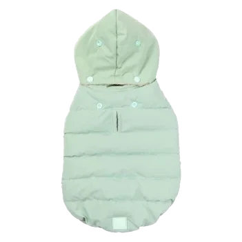 Doudoune à capuche pour chien FuzzYard Essential menthe