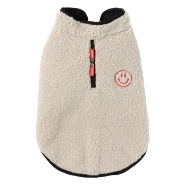 Manteau sherpa pour chien FuzzYard Basecamp grège