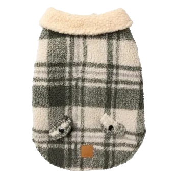 Manteau pour chien FuzzYard Lumberjack 25 vert et crème