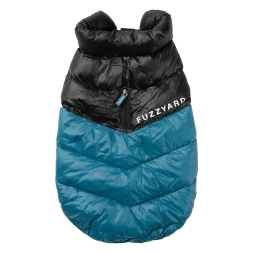 Manteau matelassé pour chien FuzzYard South Harlem bleu marine