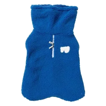 Manteau pour chien FuzzYard The Snuggle col snood bleu