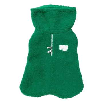 Manteau pour chien FuzzYard The Snuggle col snood vert