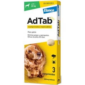 Comprimé antipuce chien à croquer AdTab 11–22 kg, 3 comprimés