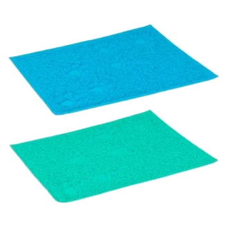 Tapis de bac à litière rectangulaire pour chat