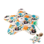 Alfombra de juego con pluma escondida y sonido para gatos, multicolor