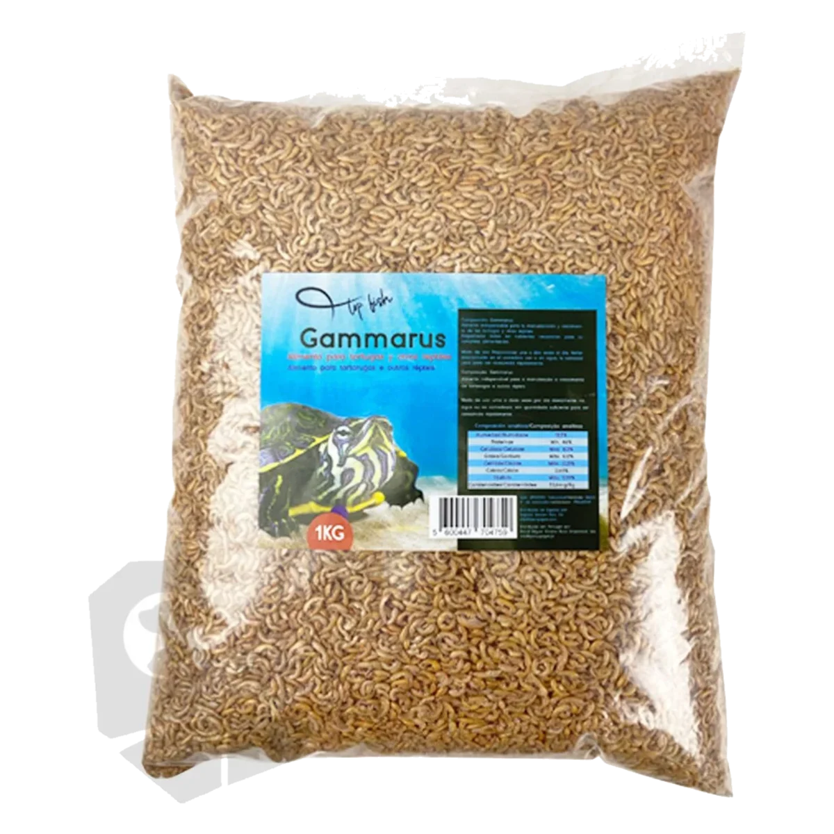 Nourriture pour tortues gammares, 1 kg