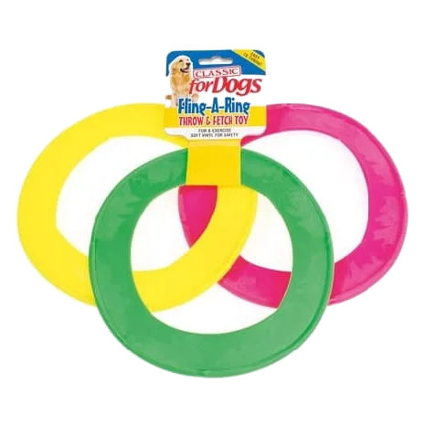 Jouet interactif chien anneau Classic Fling-a-Ring, 220 mm