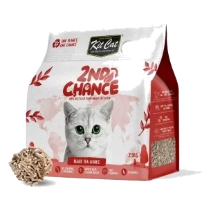 Litière agglomérante pour chat Kit Cat 2nd Chance thé noir 7 L