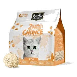 Litière agglomérante pour chat Kit Cat 2nd Chance pois et yucca 7 L