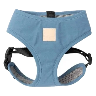 Harnais en coton pour chien FuzzYard Life French Blue