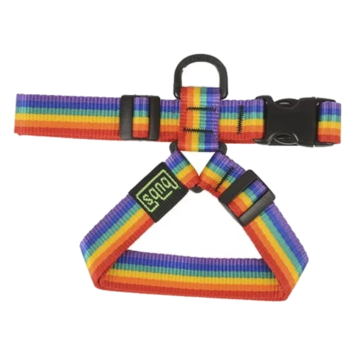 Harnais chien réglable Bub's Rainbow, 20 et 25 mm