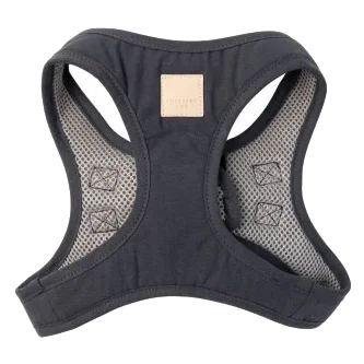 Harnais step-in pour chien en coton FuzzYard Life Slate Grey