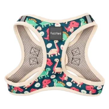 Harnais step-in pour chien FuzzYard Dinosaur Land respirant