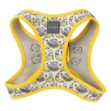 Harnais step-in pour chien FuzzYard Go Bananas respirant et réfléchissant