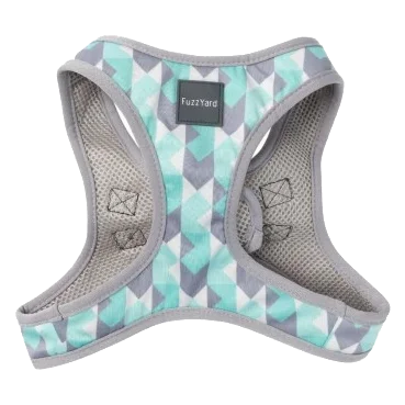 Harnais step-in pour chien FuzzYard Mint Fizz respirant et réfléchissant