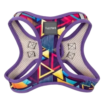Harnais step-in pour chien FuzzYard Prism respirant et réfléchissant taille XL