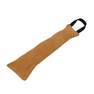 Boudin de mordant en cuir naturel 1 poignée, 40 cm
