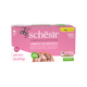 Pâtée chat Schesir thon avec jambon, 6 × 50 g, multipack