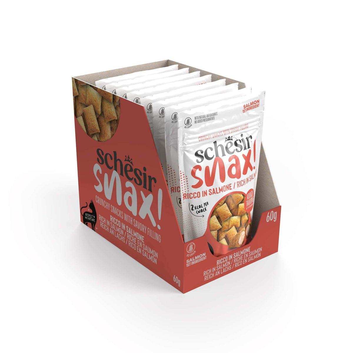 Schesir Snax friandises saumon pour chat, 60 g – image 2