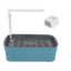 Baignoire oiseau avec douche automatique bleue grande et pompe USB