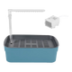 Baignoire oiseau avec douche automatique bleue grande et pompe USB