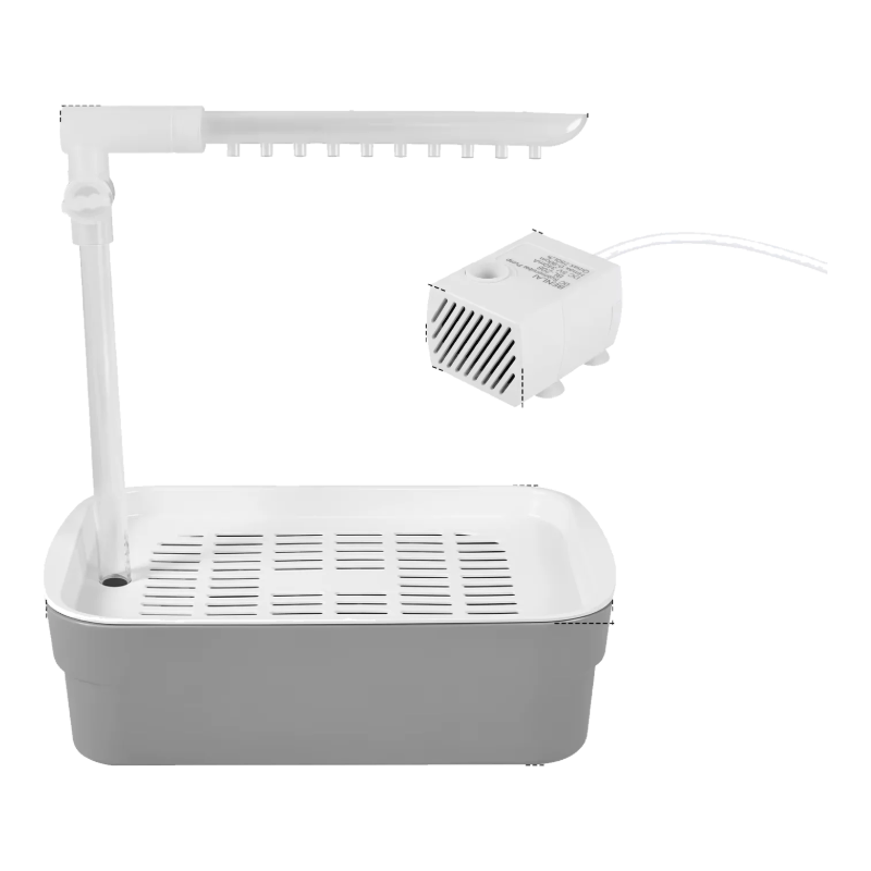 Baignoire oiseau avec douche automatique grise petite et pompe USB