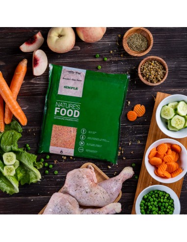 BARF pour chien Nature's Food Simple au poulet 1 kg