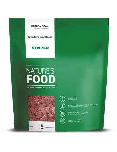 BARF pour chien Nature's Food Simple au poulet 1 kg