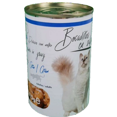 Pâtée pour chat bouchées en sauce saveur thon 415 g