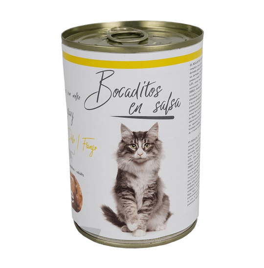 Bouchées en sauce au poulet pour chat (415 g)