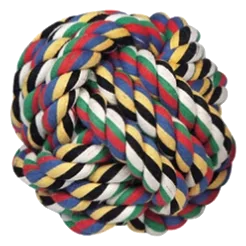 Petite balle en corde pour chien, 6,5 cm