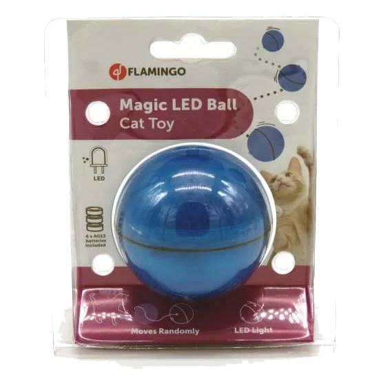 Balle magique électronique pour chat, bleue