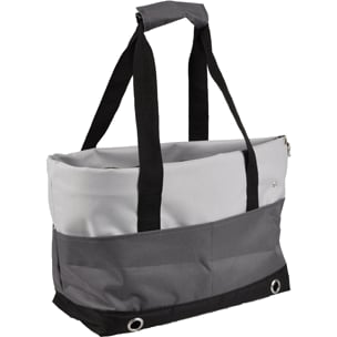 Sac de transport chien Danae gris, 40 × 22 × 28 cm