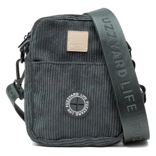 Sac de promenade pour chien en velours côtelé FuzzYard Life Slate Grey