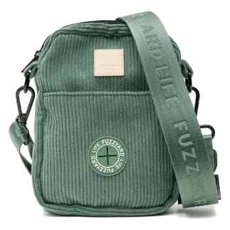Sac de promenade pour chien en velours côtelé FuzzYard Life Myrtle Green