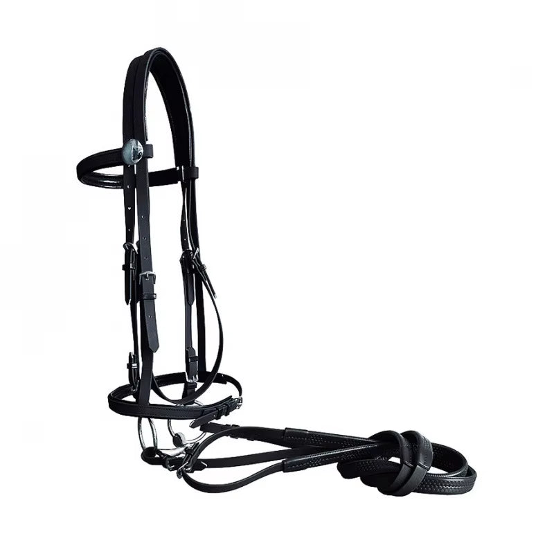 Filet en PVC avec rênes réglables pour cheval – vue 8