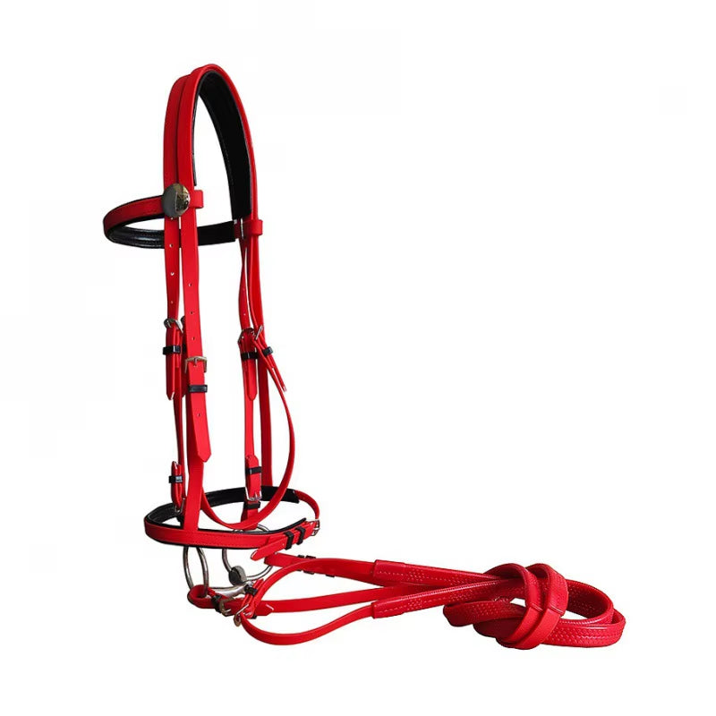 Filet en PVC avec rênes réglables pour cheval – vue 9
