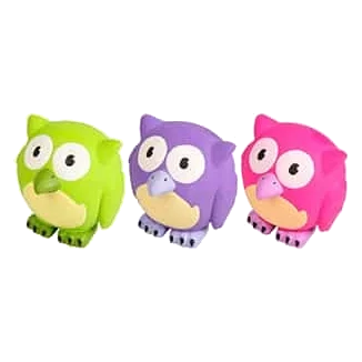Hibou en latex pour chien, 10 cm