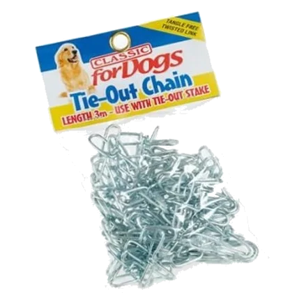 Chaîne d'attache chien Classic Tie-out, 3 et 4,5 m