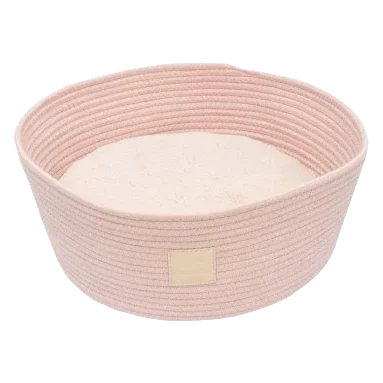 Panier corbeille en corde pour chat FuzzYard Life Soft Blush
