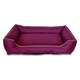 Panier rectangulaire lilas en polyester taille M pour chien