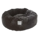 Panier rond apaisant pour chien FuzzYard Dreameazzzy noir, taille M